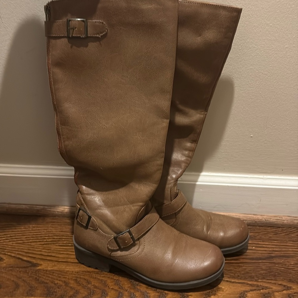 Tall Light Brown Boots